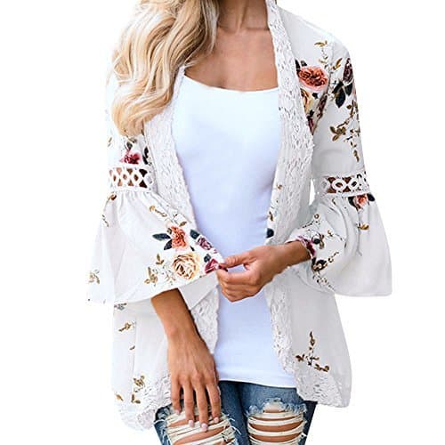 Product Overdose Las Nuevas SeñOras De Las SeñOras Floral Chaqueta Abierta Frente Kimono