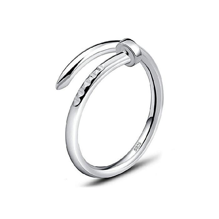 Moda aiuin Anillo de plata tornillos Diamante Abierto Anillo joyas accesorios para amigos