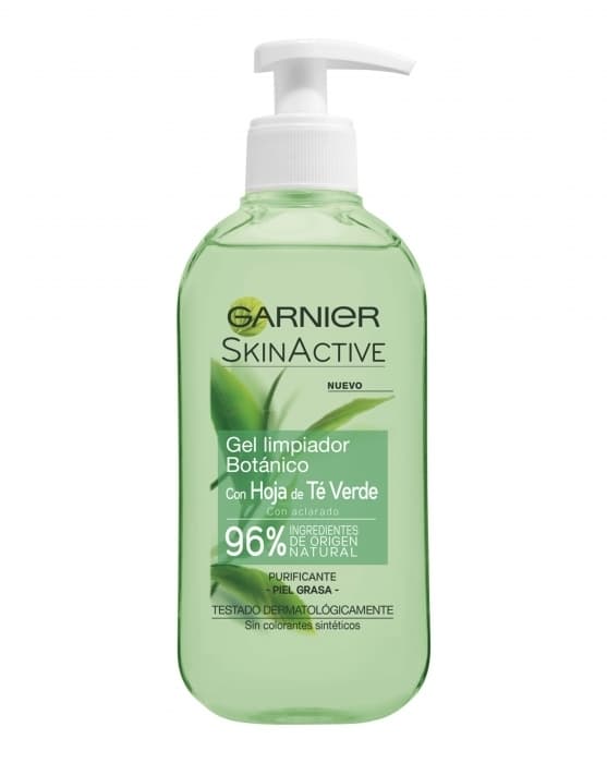 Belleza Garnier Skin Active Gel Limpiador con Hoja de Té Verde