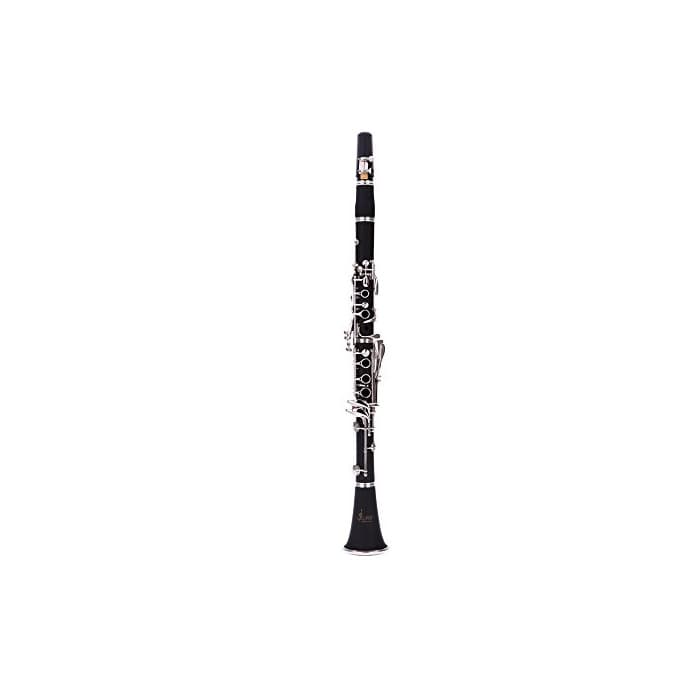 Producto Andoer® Clarinete Baquelita 17 B ♭ Key Flat Soprano Niquelado Exquisito con