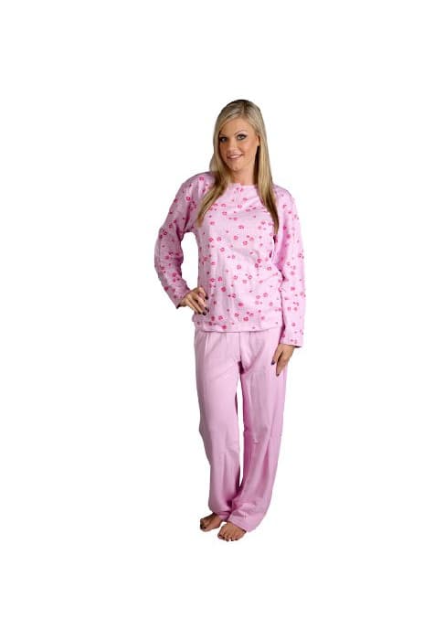 Fashion Hering Mujer de Manga Larga Pijama Conjunto Estilo 7634