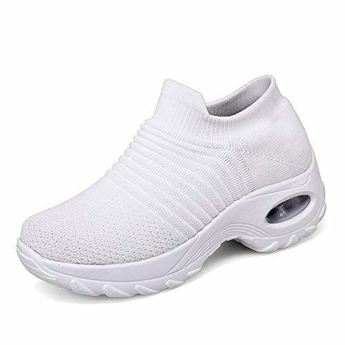 Fashion Zapatos Deporte Mujer Zapatillas Deportivas Correr Gimnasio Casual Zapatos para Caminar Mesh