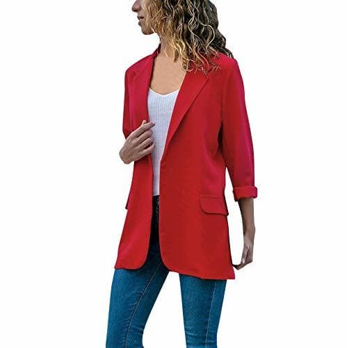 Fashion Mujeres Blazer Elegante Oficina Traje de Chaqueta Outwear Casual STRIR