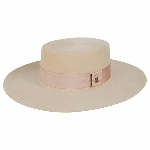 Product Sombrero Canotier Crema de Ala Ancha Florence