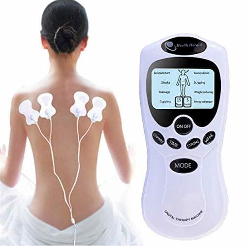 Beauty 4 Electrodo Cuidado de la Salud Terapia de acupuntura eléctrica Massageador Pulso