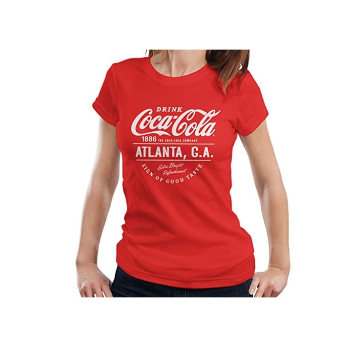 Fashion Coca Cola Atlanta GA White Text Women's T-Shirt