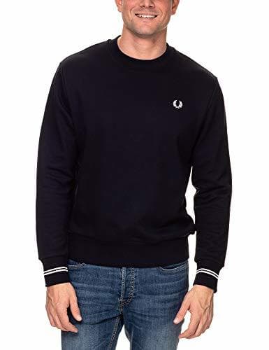 Producto Fred Perry Sudadera Cuello Redondo Vivo en puño - Color - Azul