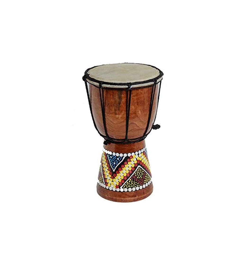 Producto Double Duck products Tambor Djembe 20cm Altura Madera Profesional Bongo Comercio Justo