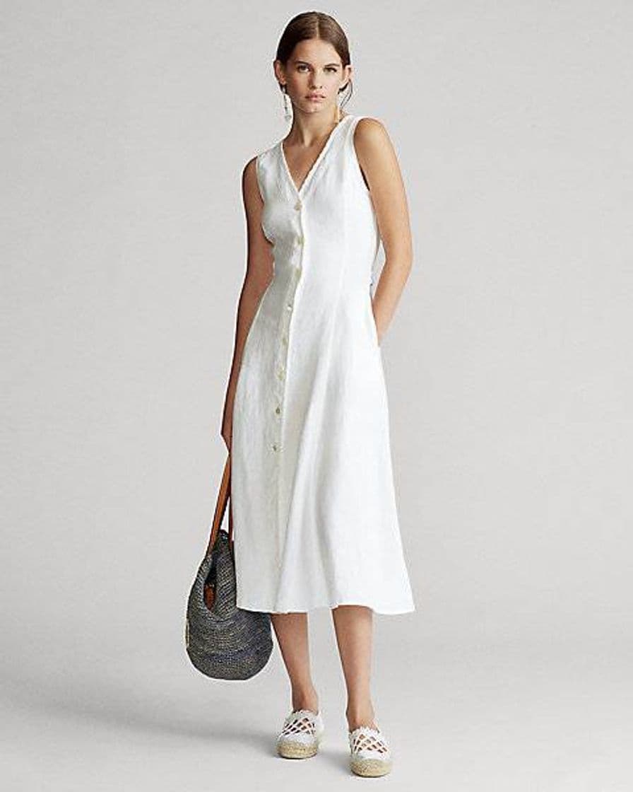 Moda Vestido branco Ralph Lauren