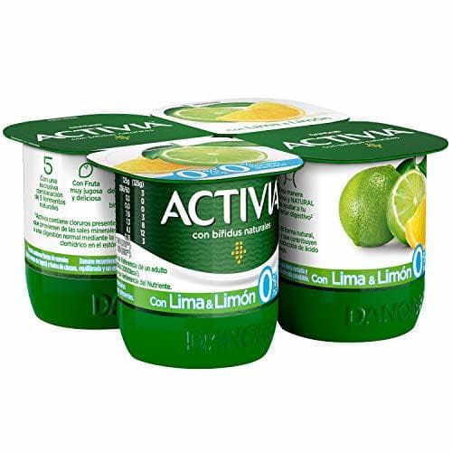 Producto Activia Yogur con Limón 0% - Paquete de 4 x 125 gr