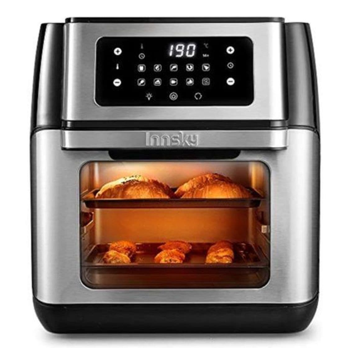 Home Innsky Freidora sin Aceite 10L 1500W Horno de Aire Caliente con 10