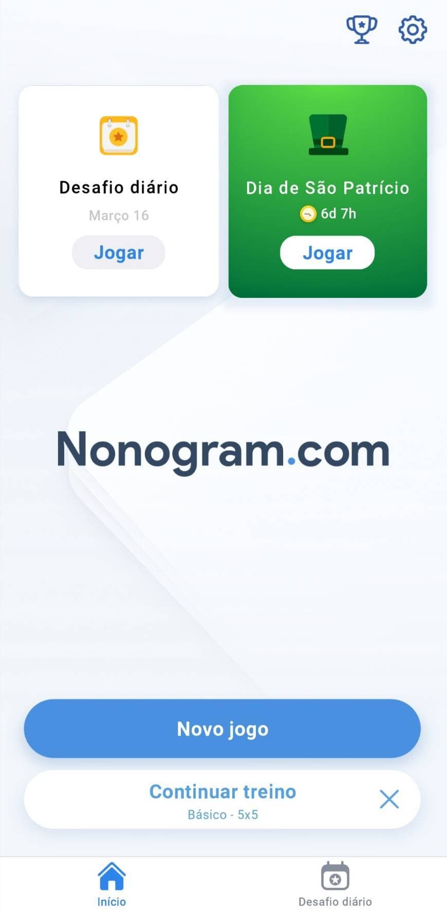 App Jogo nonogram