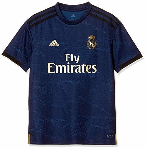 Product adidas Real Madrid Away Jersey Camiseta de Manga Corta, Unisex Niños, Azul