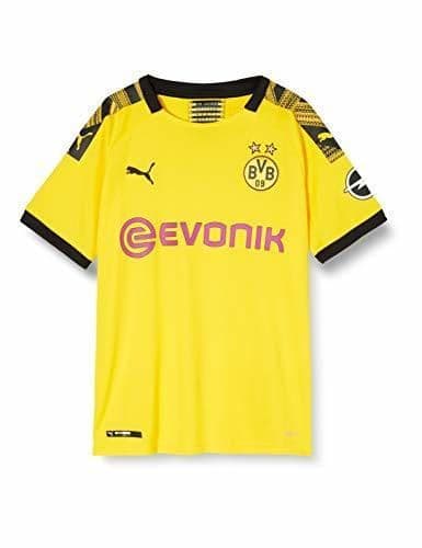 Fitness Puma BVB Cup Shirt Replica with Evonik Without Opel Logo Camiseta, Hombre,