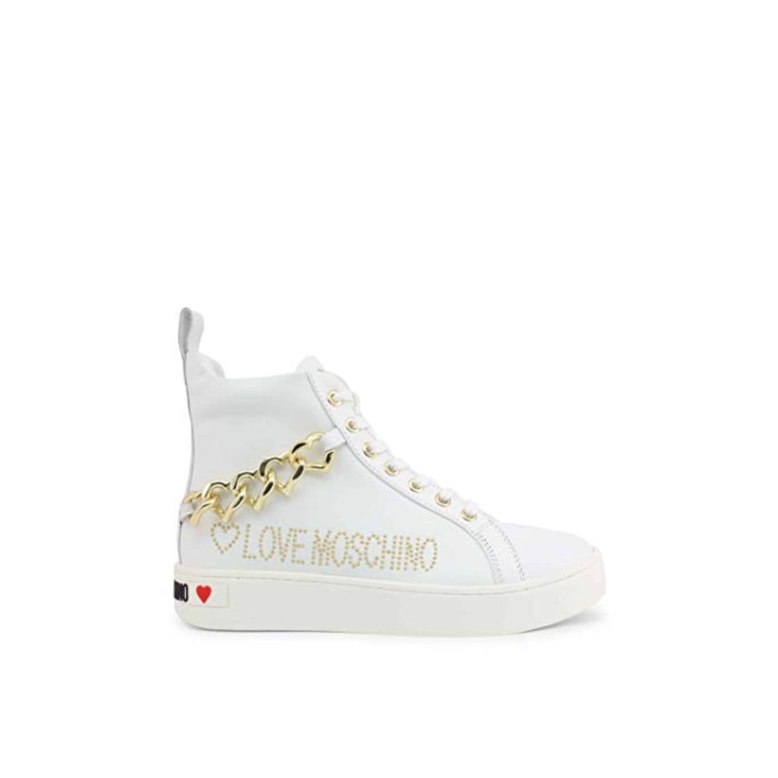 Producto Sneakers Mujer LOVE MOSCHINO JA15533 Cassetta 35 Vitello Cuero Blanco