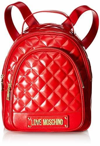 Place Love Moschino - Borsa Quilted Nappa Pu, Bolsos mochila Mujer, Rojo