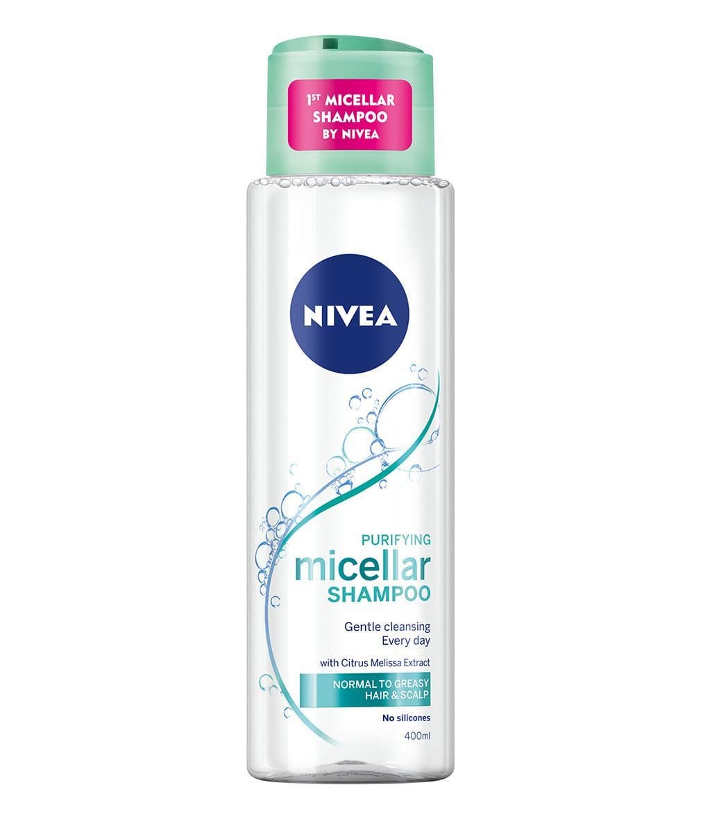 Fashion Shampoo Nivea de água micelar para cabelos oleosos