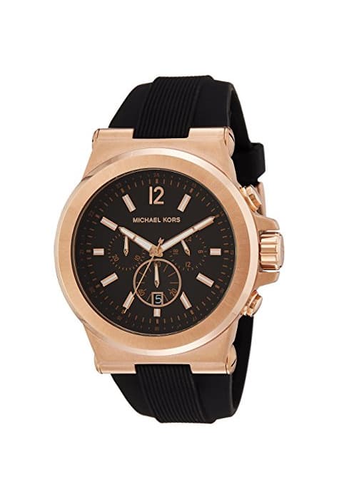 Moda Michael Kors Reloj Cronógrafo para Hombre de Cuarzo con Correa en Silicona