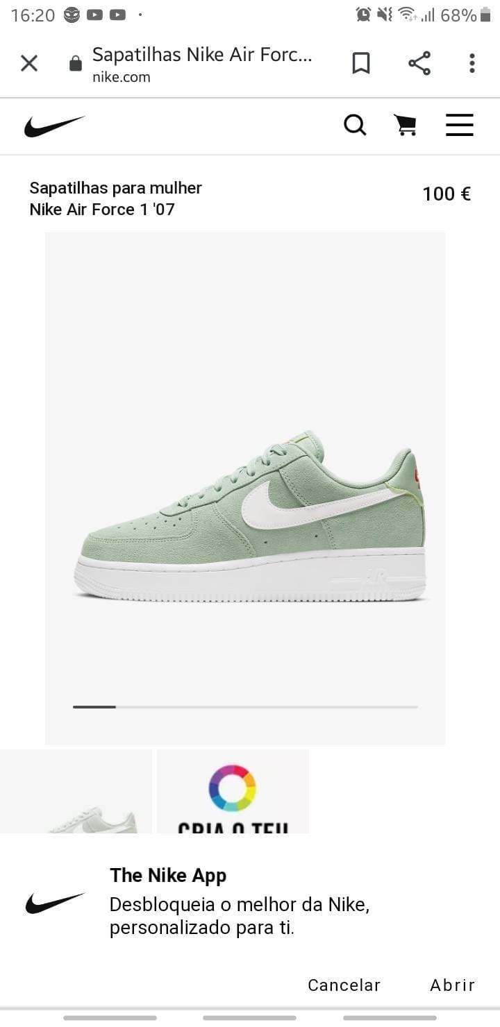 Moda Sapatilhas nike, air force 1 😻