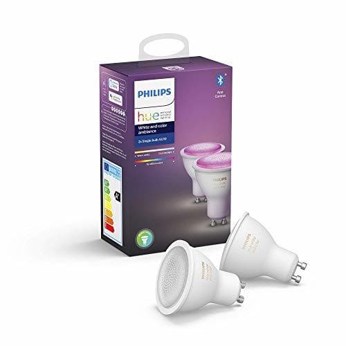 Place Philips Hue White and Color Ambiance Pack 2 bombillas LED inteligentes GU10,