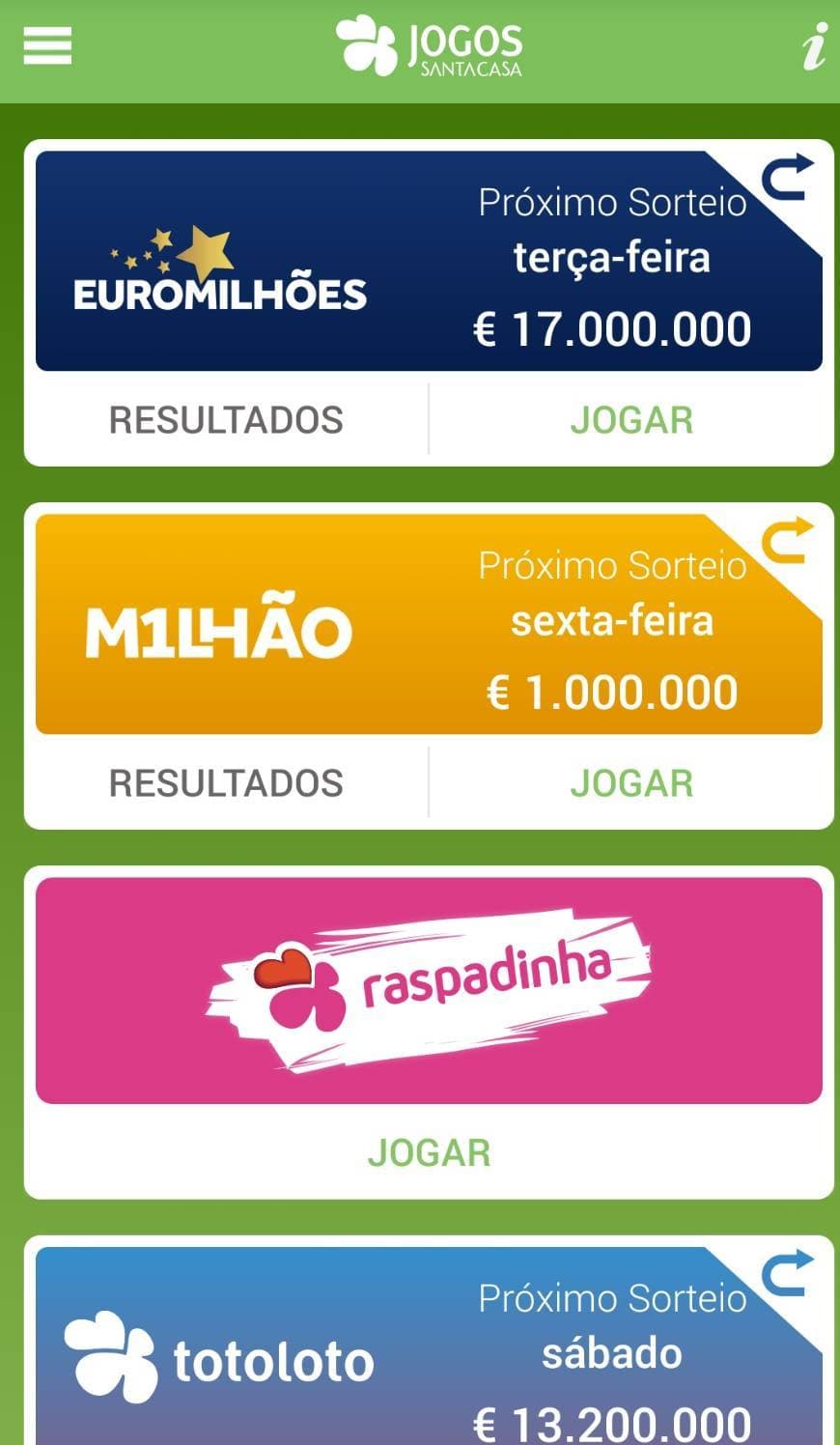 App Jogos Santa Casa