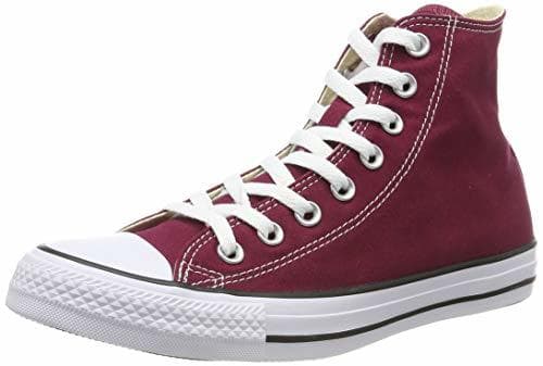 Fashion Converse Chuck Taylor All Star Hi, Zapatillas Altas Unisex adulto, Rojo