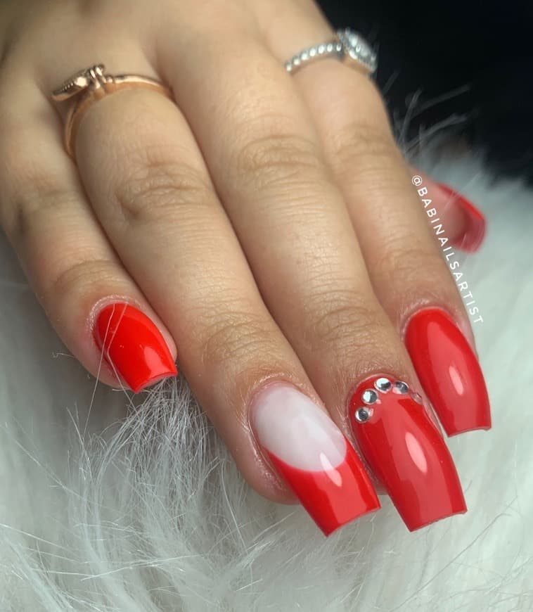 Moda Red nails ❤️