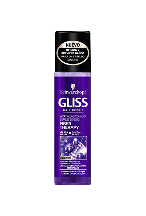 Product Gliss - Acondicionador Express Fiber Therapy - Sin Aclarado Para cabello Sobreprocesado