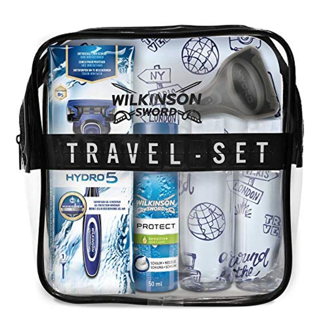 Product Wilkinson Sword Set de Viaje con Máquina de Afeitar Recargable de 5