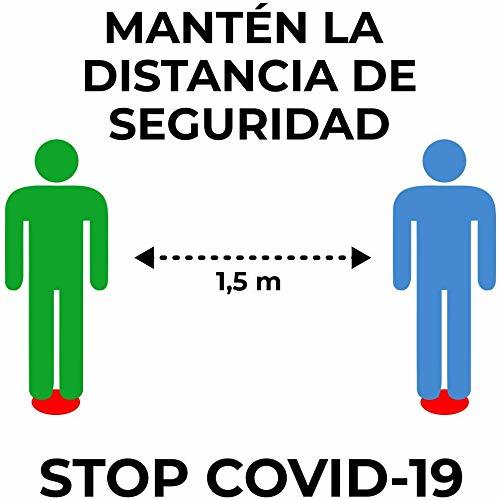 Producto Señalización personalizada distancia de seguridad COVID-19 - Medidas de seguridad contra el