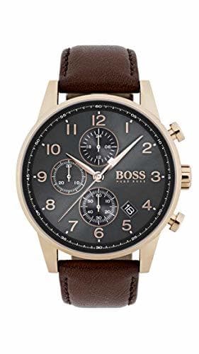 Product Hugo BOSS Reloj Cronógrafo para Hombre de Cuarzo con Correa en Cuero