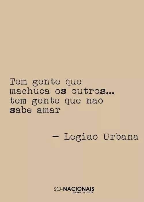 Fashion Frase Legião Urbana