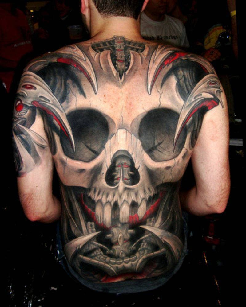 Fashion Full back skull