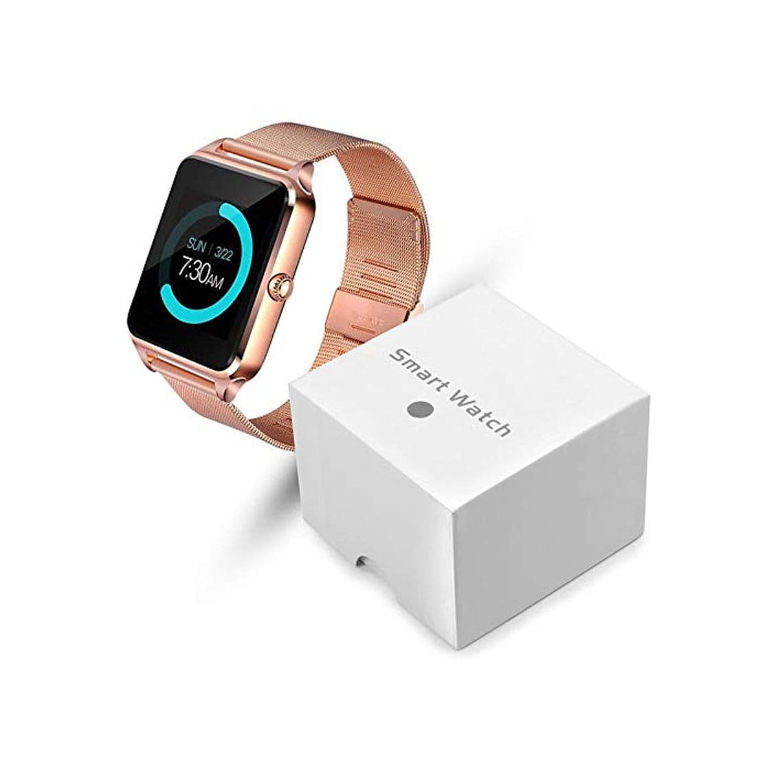 Product YWSZY Reloj Inteligente Mujer Pantalla Táctil Led Bluetooth Deporte Música Multifunción Correa De Acero Reloj Inteligente Reloj Mujer Reloj Relogio Feminino @ Gold