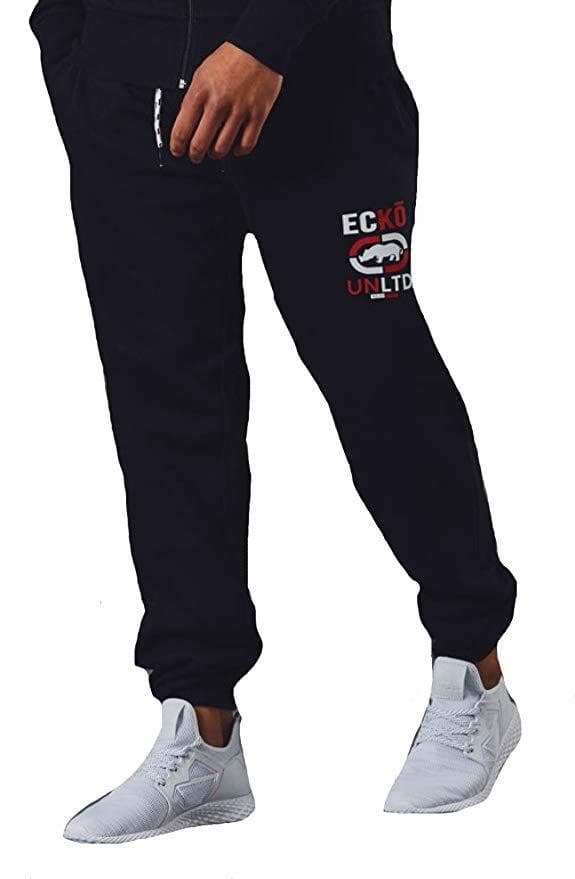 Fashion Ecko Unltd Joggers Fleece Hombre Pantalones de chándal Hiphop Jogging Bottoms Gymwear