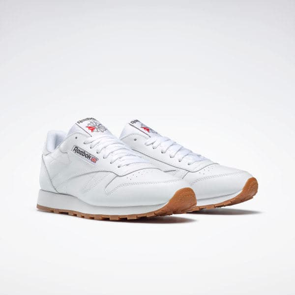 Fashion Reebok Classic Leather - Zapatillas de cuero para hombre, color blanco