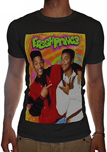 Place Mens Fresh Prince of Bel Air T-Shirt Will Smith Trill 90's Top