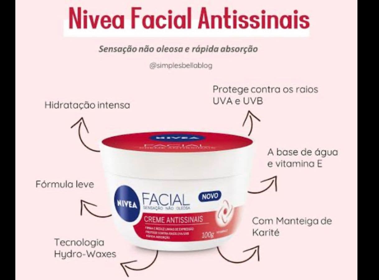 Moda Creme Facial Nivea Antissinais