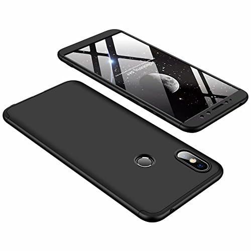 Electronic DESCHE Funda Xiaomi Redmi S2 Negro PC Duro 360 Grados Cuerpo Completo