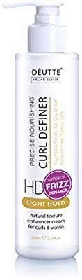 Fashion Creme Definidor DeUtte Curl, Argan Elixir para cabelos com o