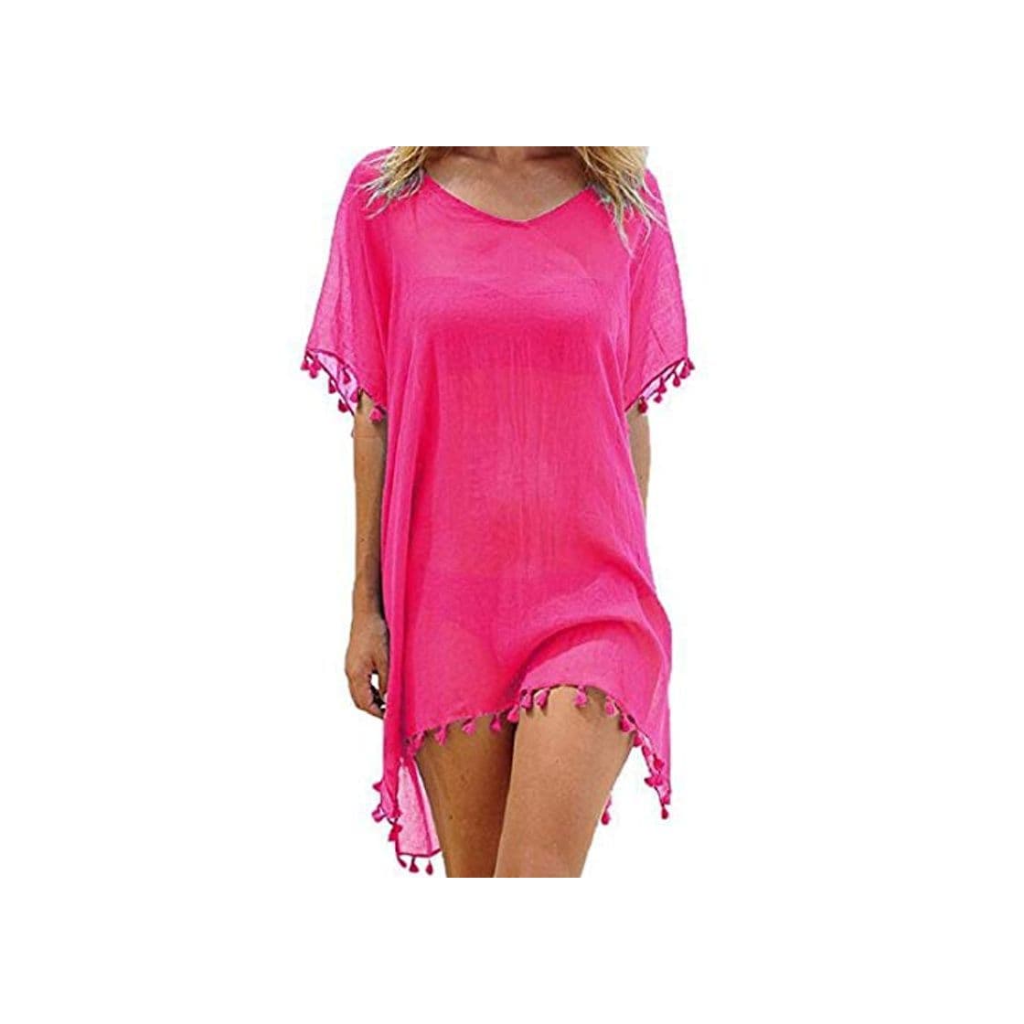 Producto Voqeen Mujer Camisolas y Pareos Ropa de Baño Bikini Cover Up Vestido