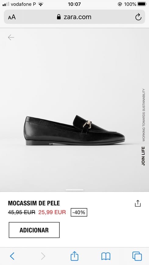 Producto Mocassins de pele