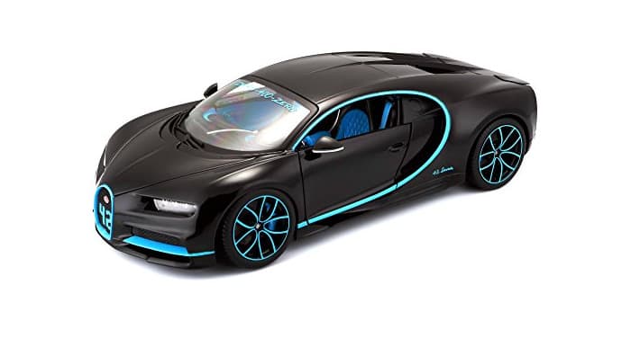 Producto Bburago Bugatti Chiron en escala 1:18 en negro