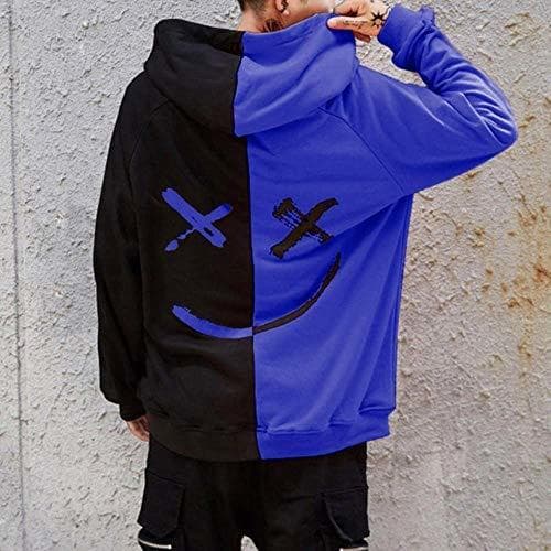 Fashion UKKD Sudadera Homem Sorriso Hoodies 2019 Inverno Hip Hop Impressão Camisolas De