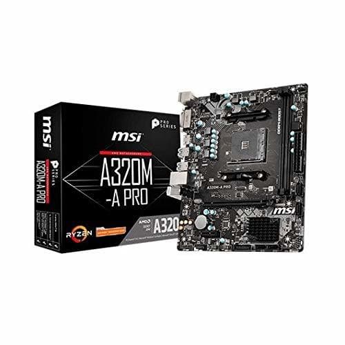 Electrónica MSI A320M-A Pro - Placa Base AM4 Micro ATX AMD A320 A320M-A