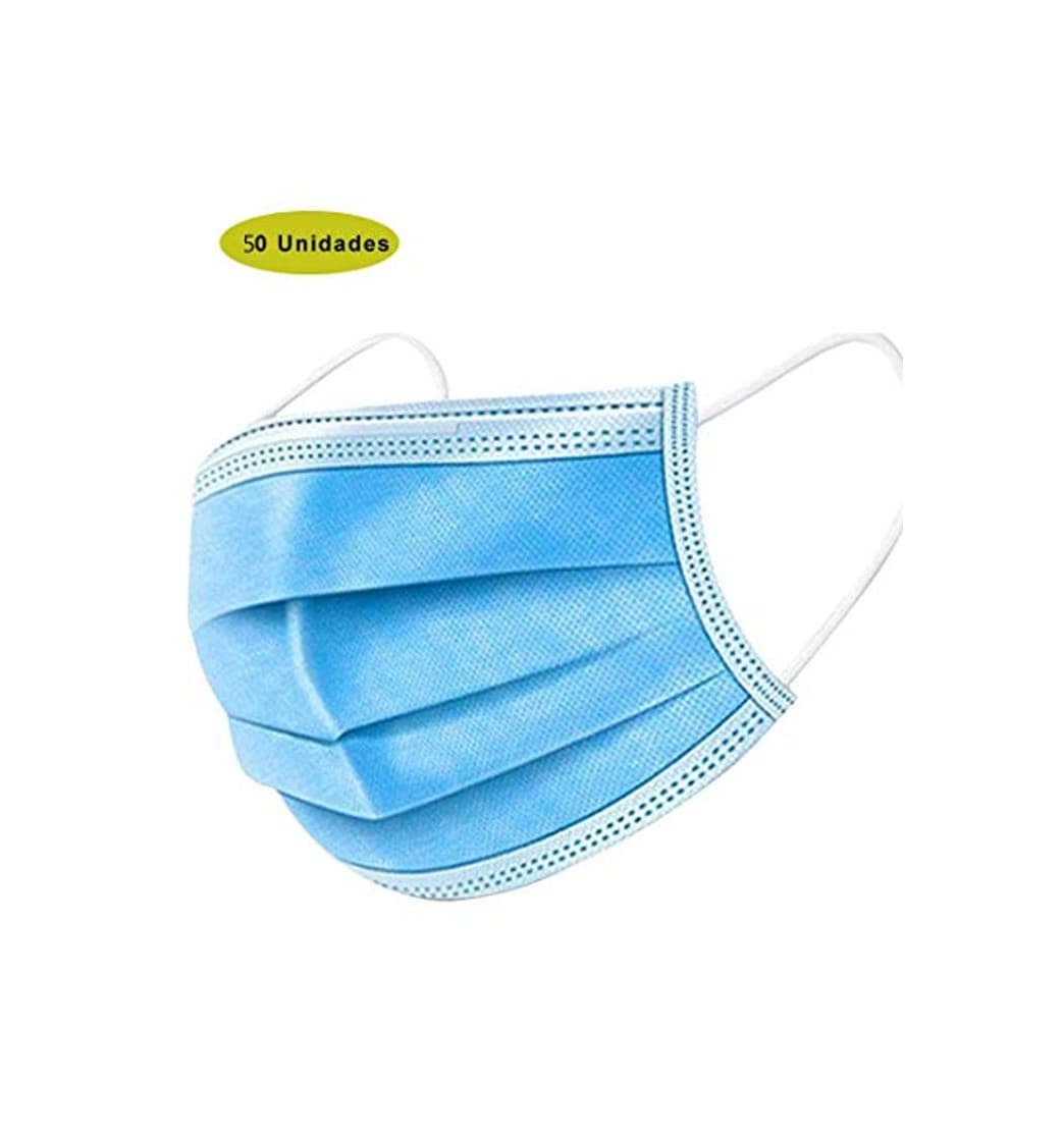 Producto Disposable Three Layer Spray cloth Respirator face m***as***k blue