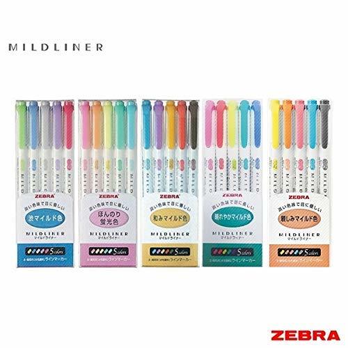 Product Zebra Mildliner - Juego completo de 25 colores