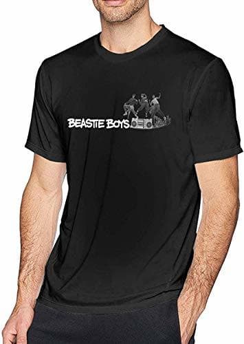 Fashion BEA-stie Boys Men's Casual Short Sleeve Crew Neck T-Shirt tee Tops Black-6XL-