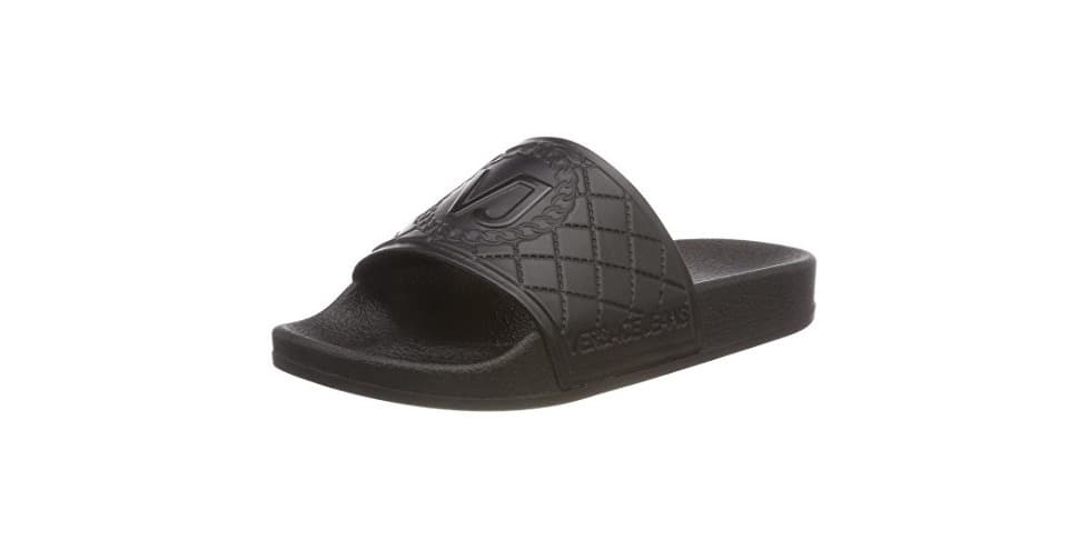 Fashion Versace Jeans Scarpa, Chanclas para Mujer, Negro