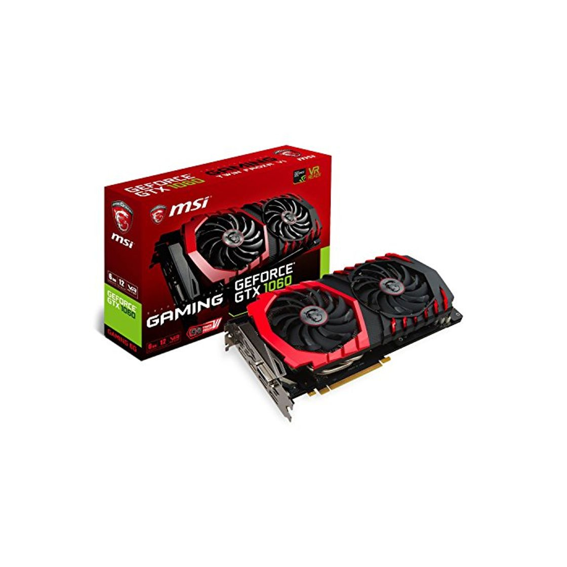 Producto MSI GeForce GTX 1060 - Tarjeta gráfica de 6 GB Gaming (PCIE